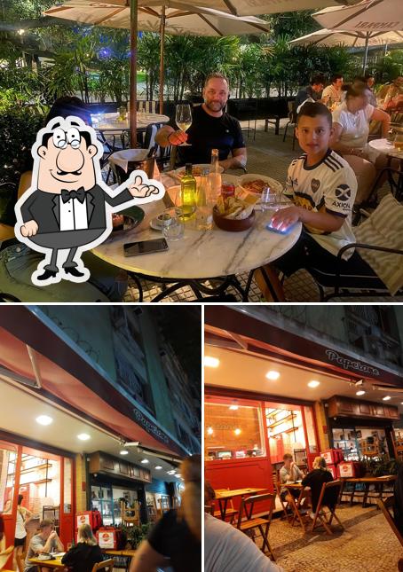 O interior do Paperone Pizzaria e Delivery