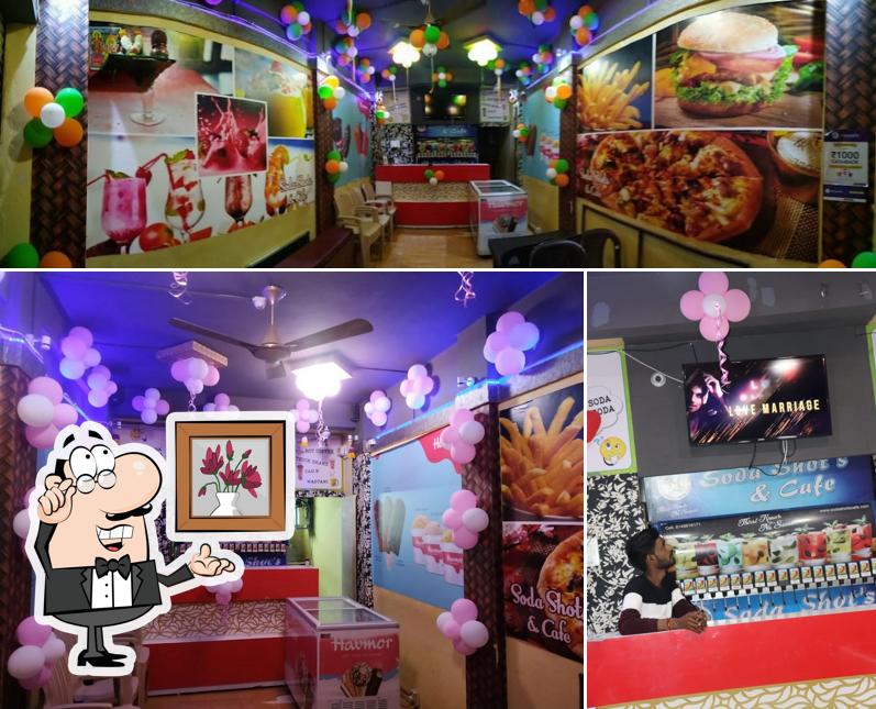 Among different things one can find interior and food at Soda Shot And Cafe