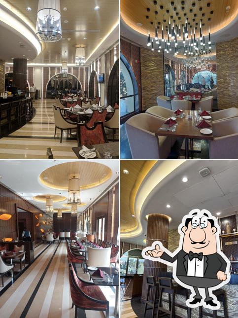 Take a seat at one of the tables at Fairway Restaurant