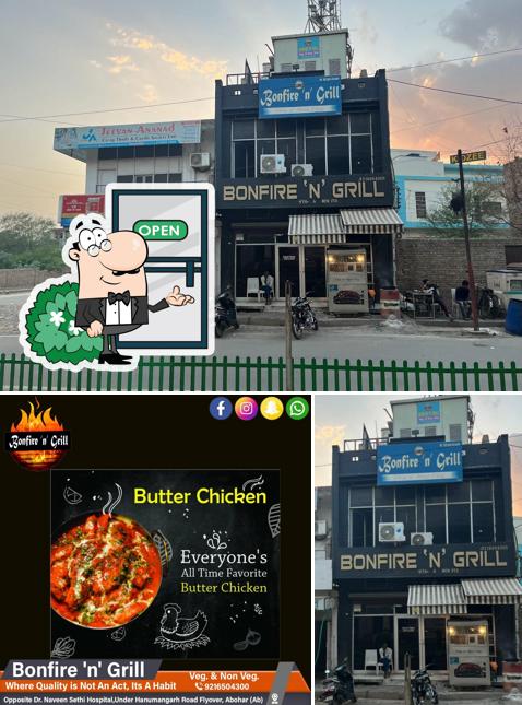 The exterior of Bonfire ‘n’ Grill