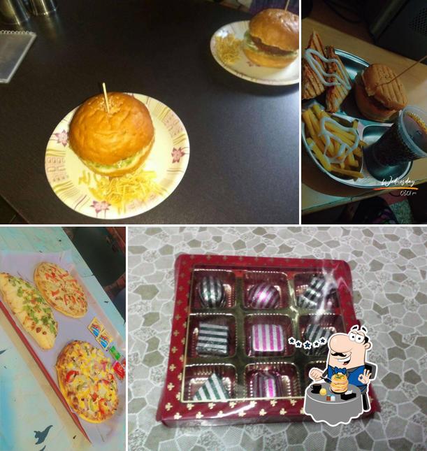 Food at cafe chocolate mania