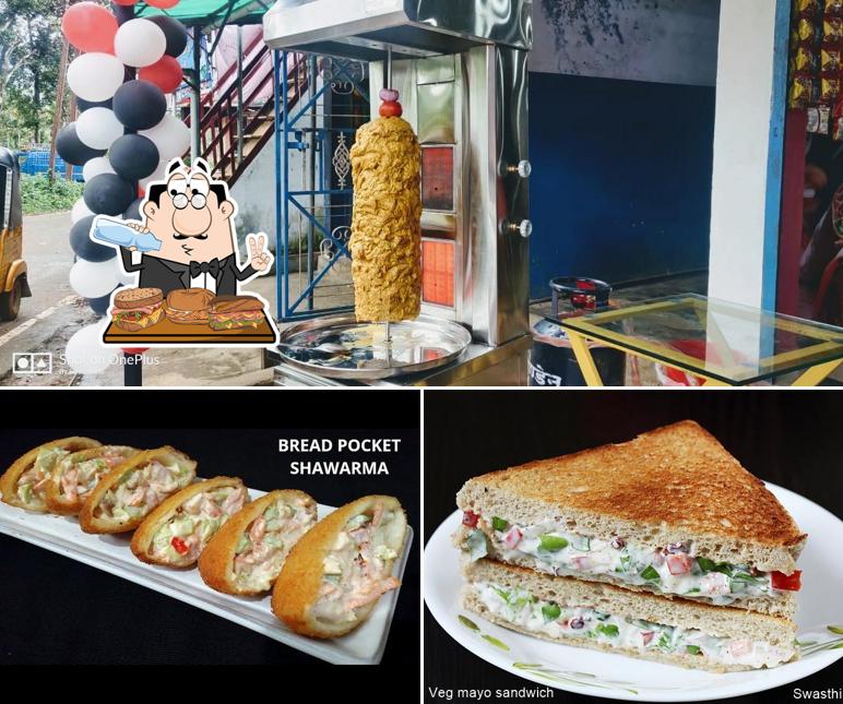 Lobster roll sandwich at fill up cafe & bakes