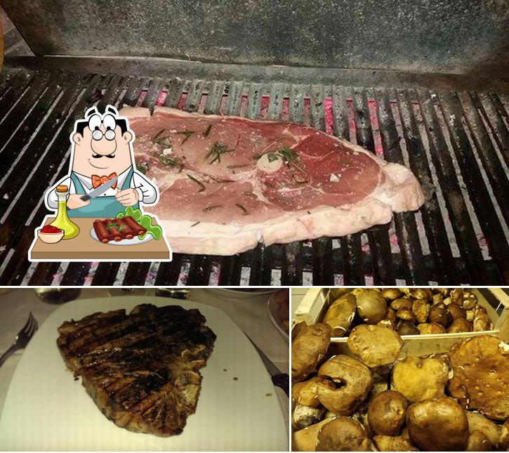 Prova piatti di carne dal menu