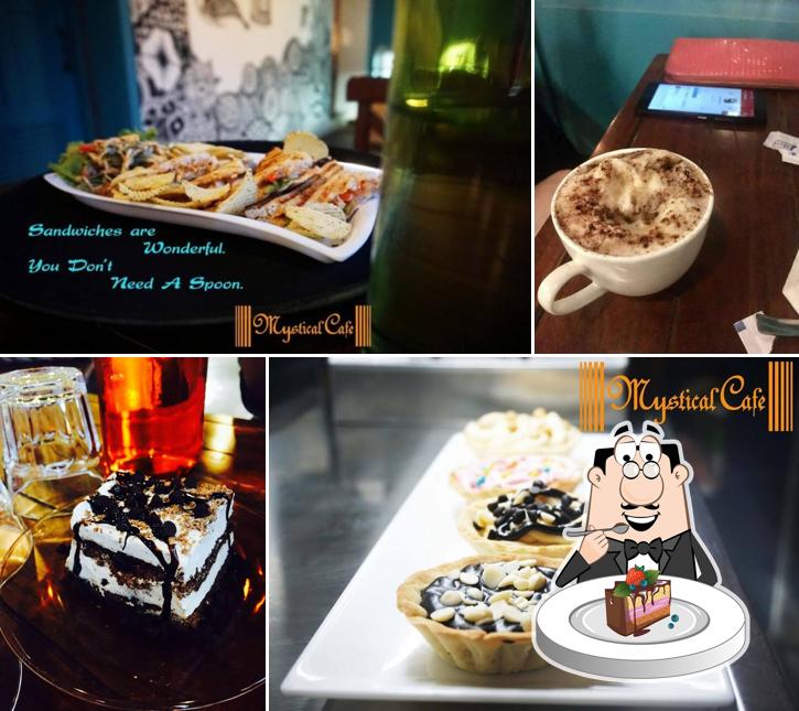 Chocolate cake at Mystical Cafe