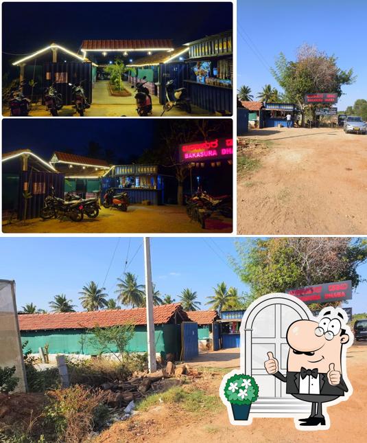 The exterior of BAKASURA DHABA