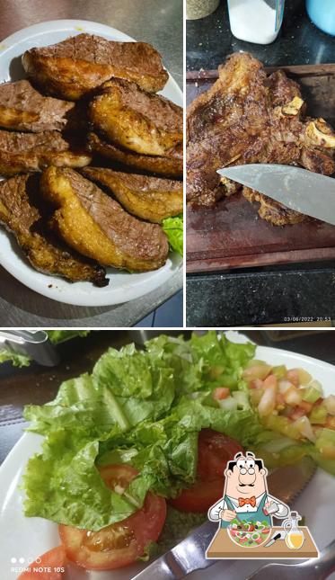 Salada grega em Picanha Grill na Brasa