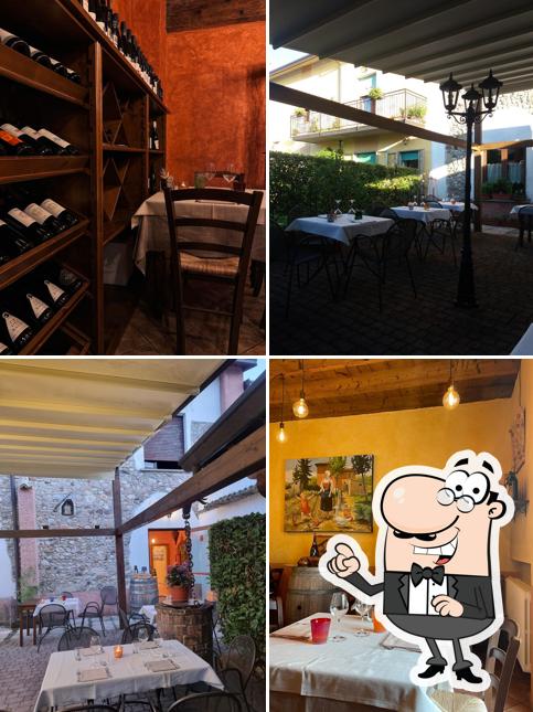 Gli interni di Trattoria Clementina