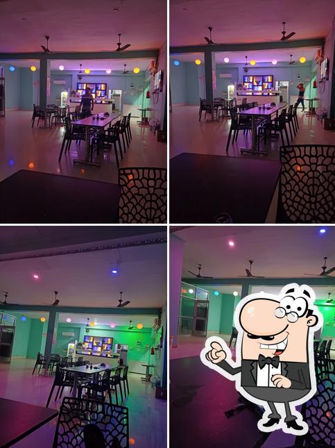 The interior of Man Restaurant bar