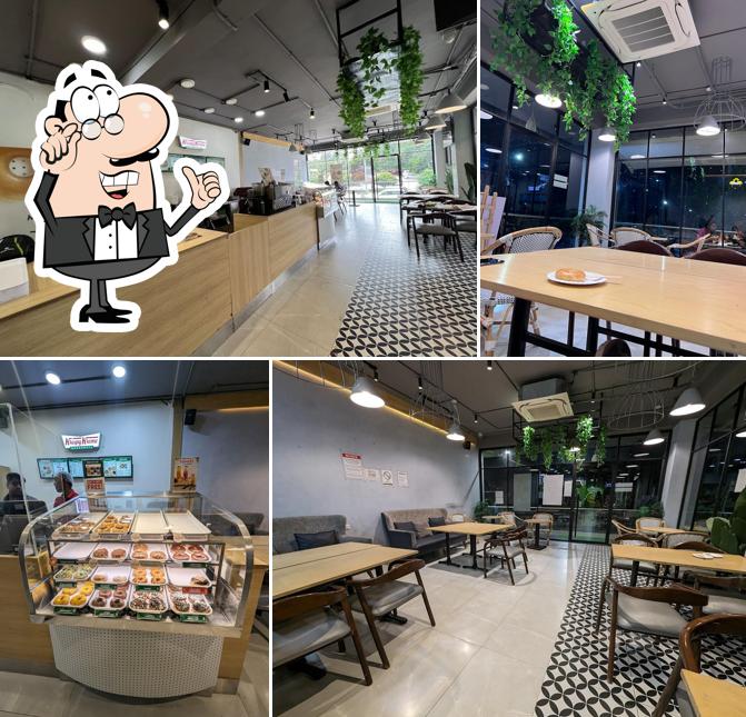 The interior of Krispy Kreme