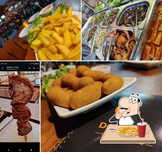 Batata frita em Djalma restaurante