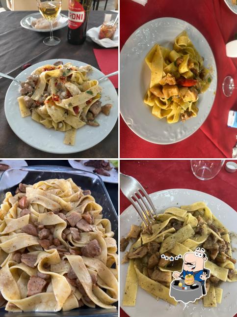 Pappardelle al “La Carina” Hotel Ristorante Pizzeria