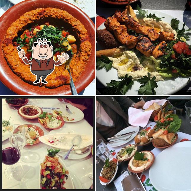 Platti al Restaurant Le Cèdre - Bellevue