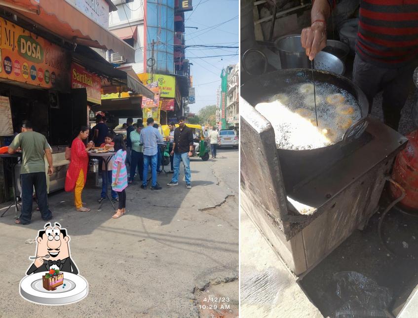 Chocolate cake at M.J Dosa Corner
