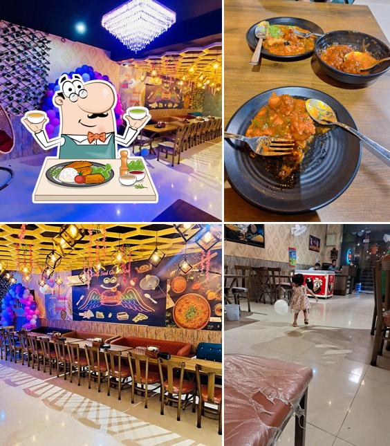 Among various things one can find food and interior at The Food Court ( Veg- Non Veg)
