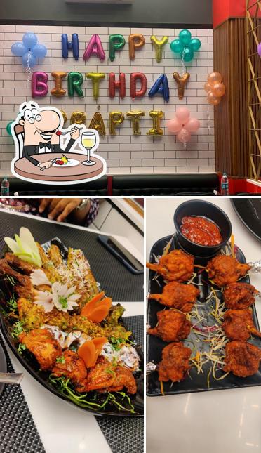 The restaurant's food and beverage