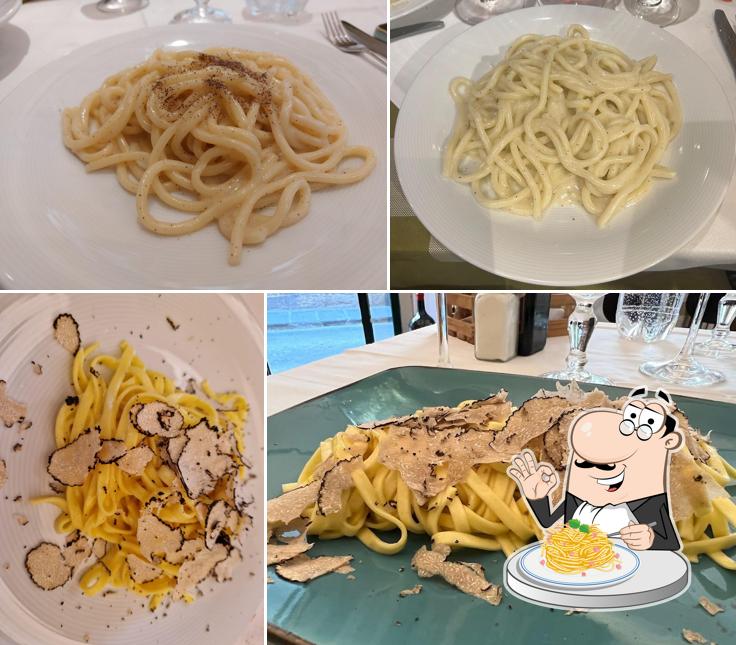 Spaghetti alla carbonara al Osteria dell'Oca