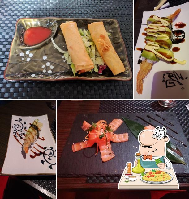 Cibo al Ristorante Giapponese Kiyomi