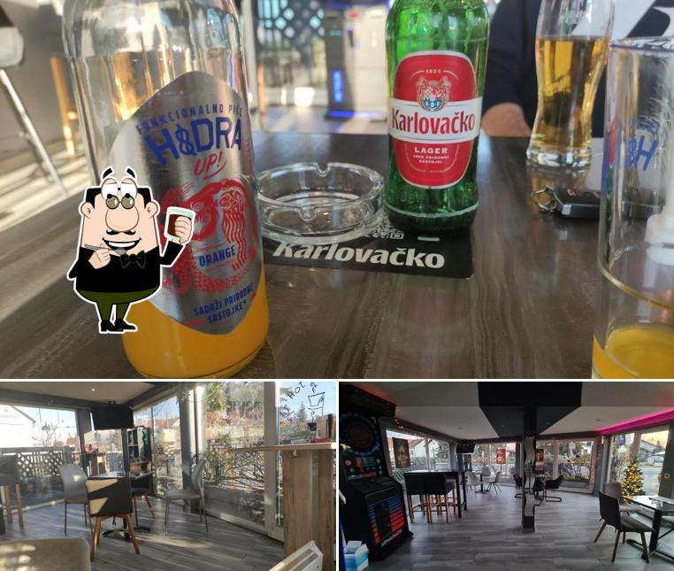 Caffe bar XL serve un'ampia varietà di cose da bere