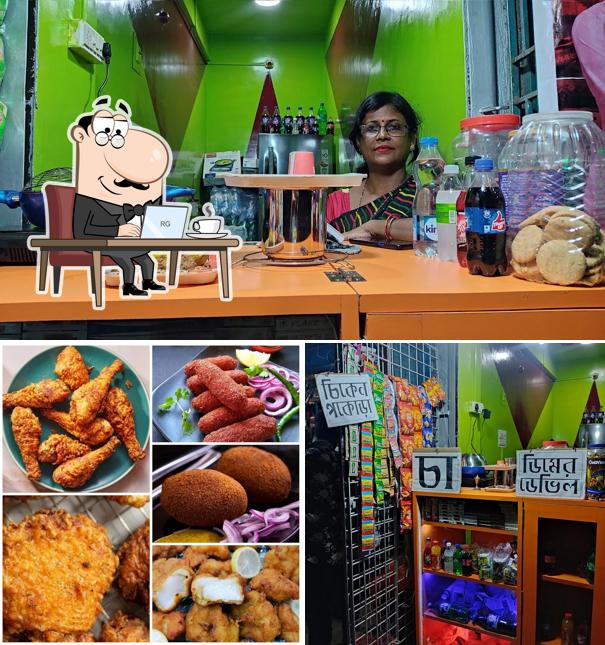 Among different things one can find interior and beverage at The Belly's Smile