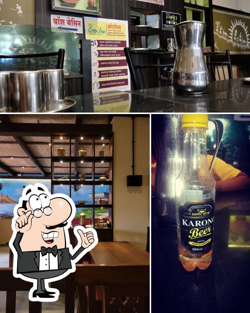 The image of Hotel Green View’s interior and beer