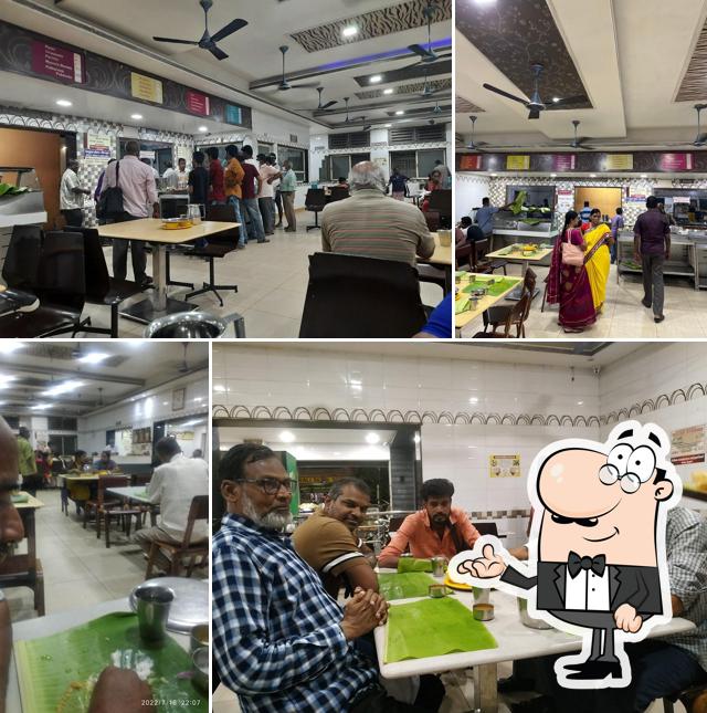 The interior of Hotel Sree Meena Shankar