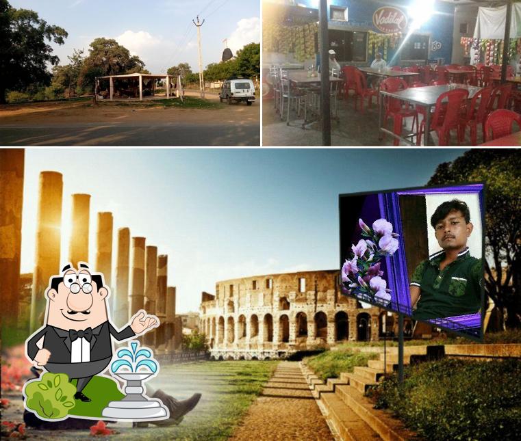 Among different things one can find exterior and interior at Hotel Sai Visamo