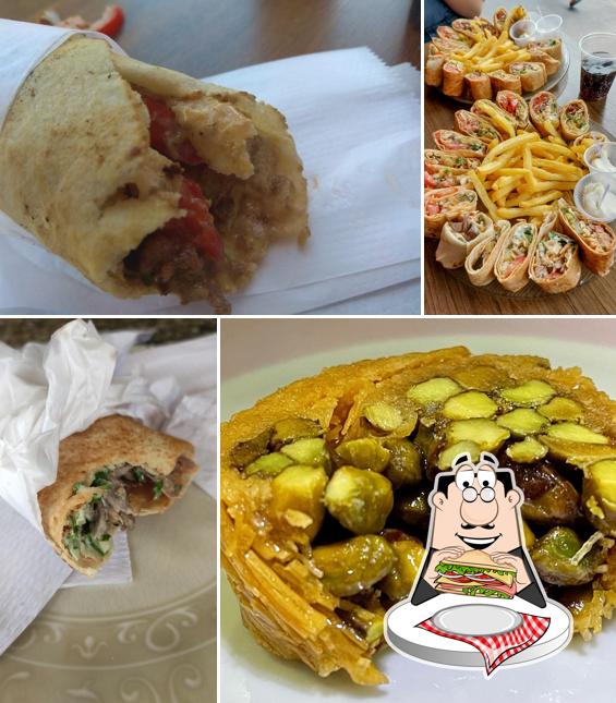 Clube sanduíches em Shawarma do Khaled
