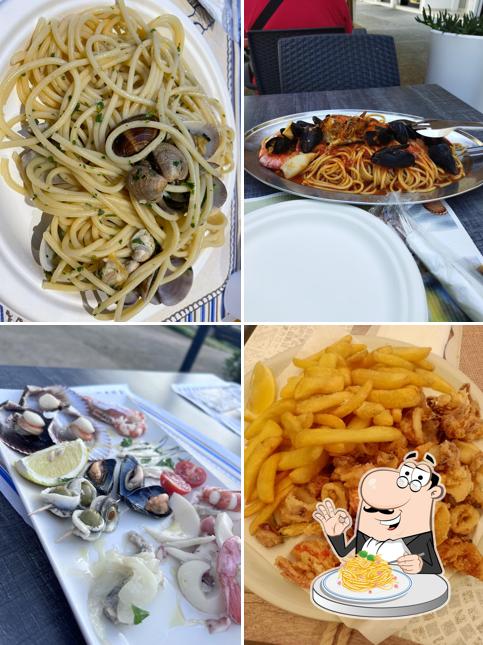 Spaghetti alla carbonara al Bella Italia Rosticceria - Friggitoria