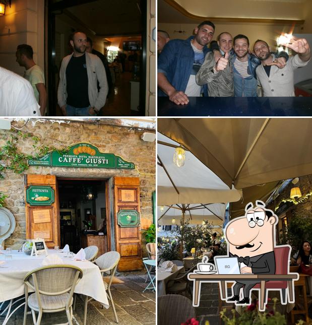 Gli interni di Caffe' Giusti