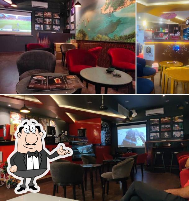The interior of Chemical-X Cafe Lounge