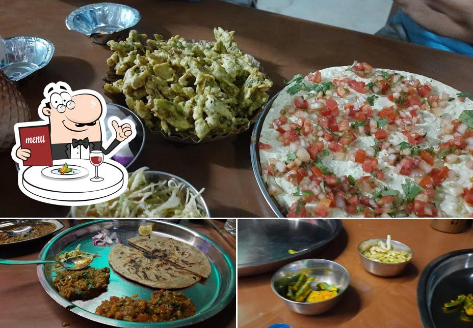Food at Rainbow Kathiyawadi Dhaba