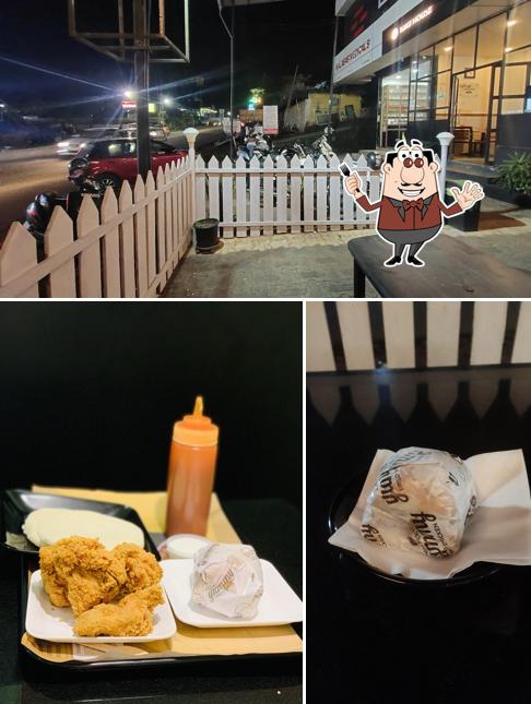 Among different things one can find food and exterior at Yummy Fried chicken