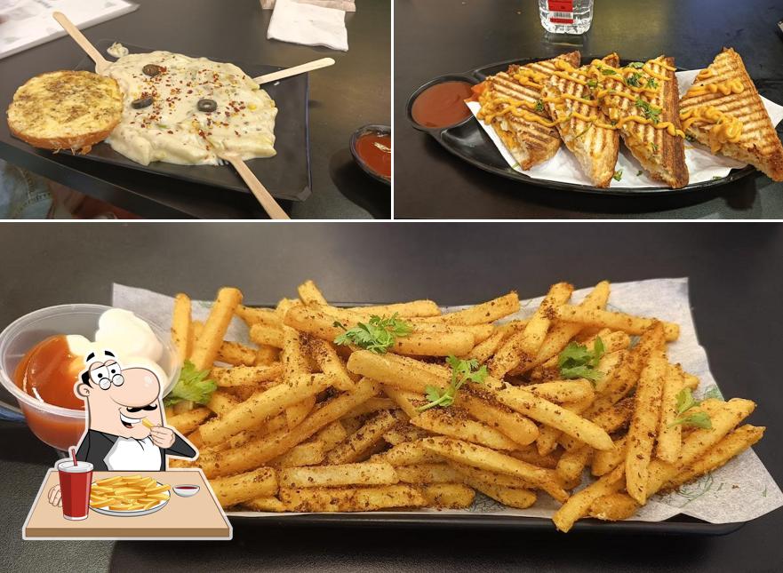 French fries at Cafe Caffea