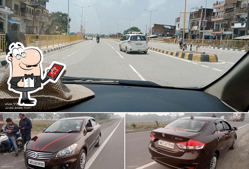 You can get some fresh air at the outside area of Saha Motors raja