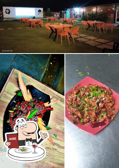 Among different things one can find food and interior at vintage village family restaurant