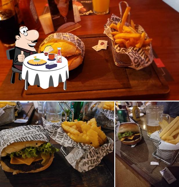 Restaurante Container serve uma seleção de opções para os amantes dos hambúrgueres