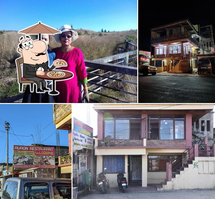 The exterior of Avron Restaurant & Lodging