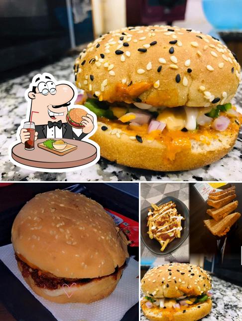 Try out a burger at Coffee Cup Cafe