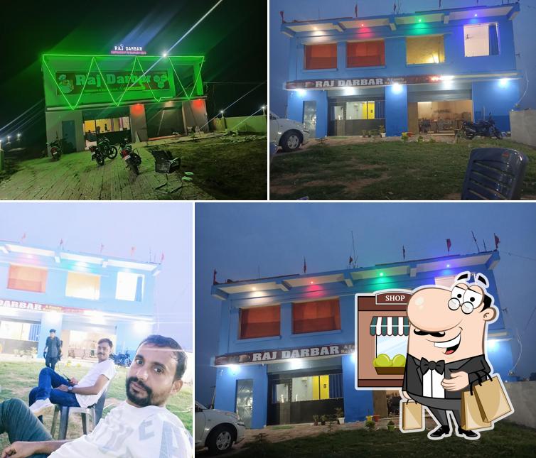 The exterior of Raj Darbar Restaurant, Hotel & Banquet Hall