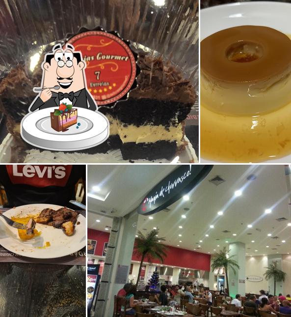 Bolo de chocolate em Restaurante Mania De Churrasco! Buffet Express