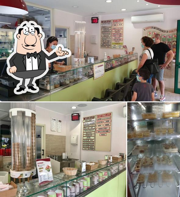 Gli interni di Gelato D'Essai da Geppy Sferra