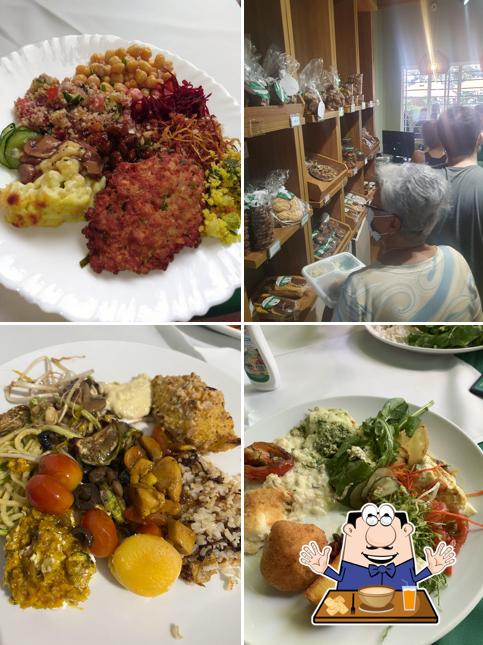 Comida em Restaurante Mamãe Natureza