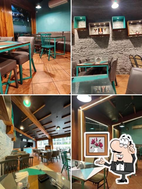 The interior of H Dosa Restaurant