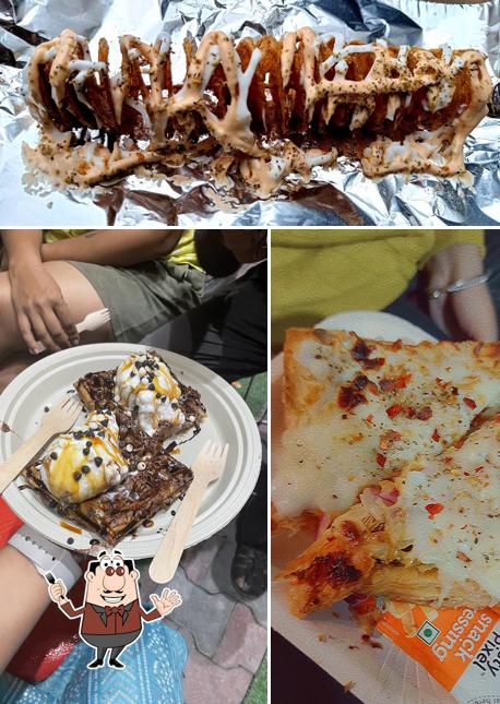 Food at Waffle station