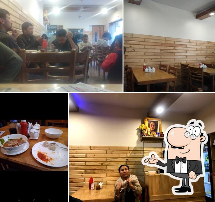 The interior of Zomsa Restaurant Ladakh Buddhist Vihar Bela Road Delhi 110054 India