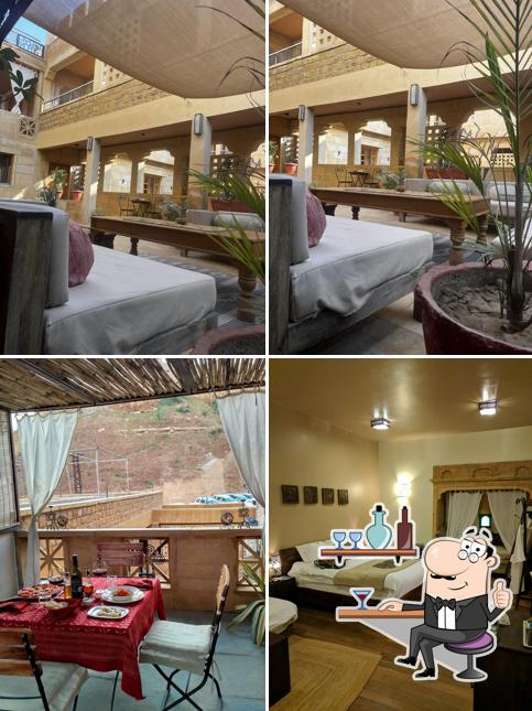 Take a seat at one of the tables at 1st gate home-fusion