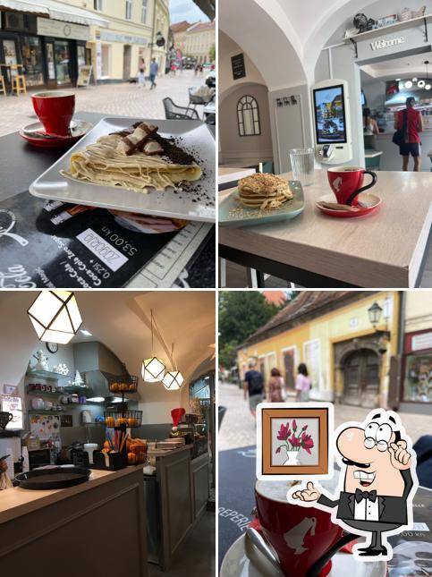 La interni e cibo del ristorante