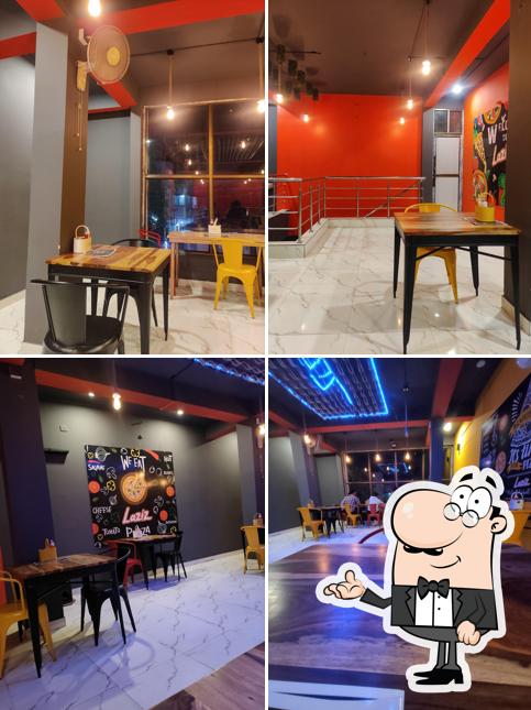 The interior of Laziz Pizza Nagaon