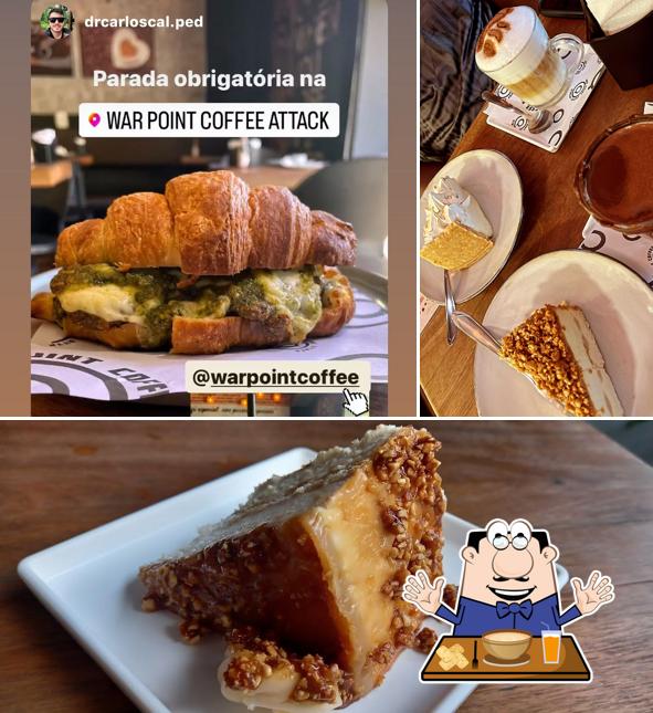 Platos en War Point Coffee
