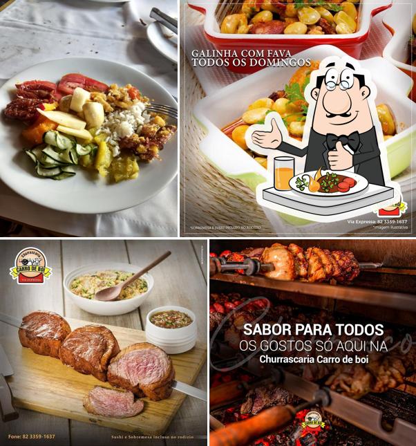 Platos en Churrascaria Carro de Boi